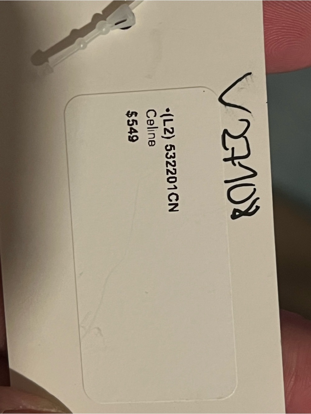 Celine Beige Monogram Tote with Brown Leather Trim - Picture 3 of 3